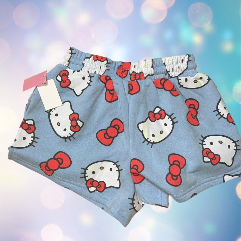 Hello Kitty Blue and Red Women's Shorts - Picture 2 of 5